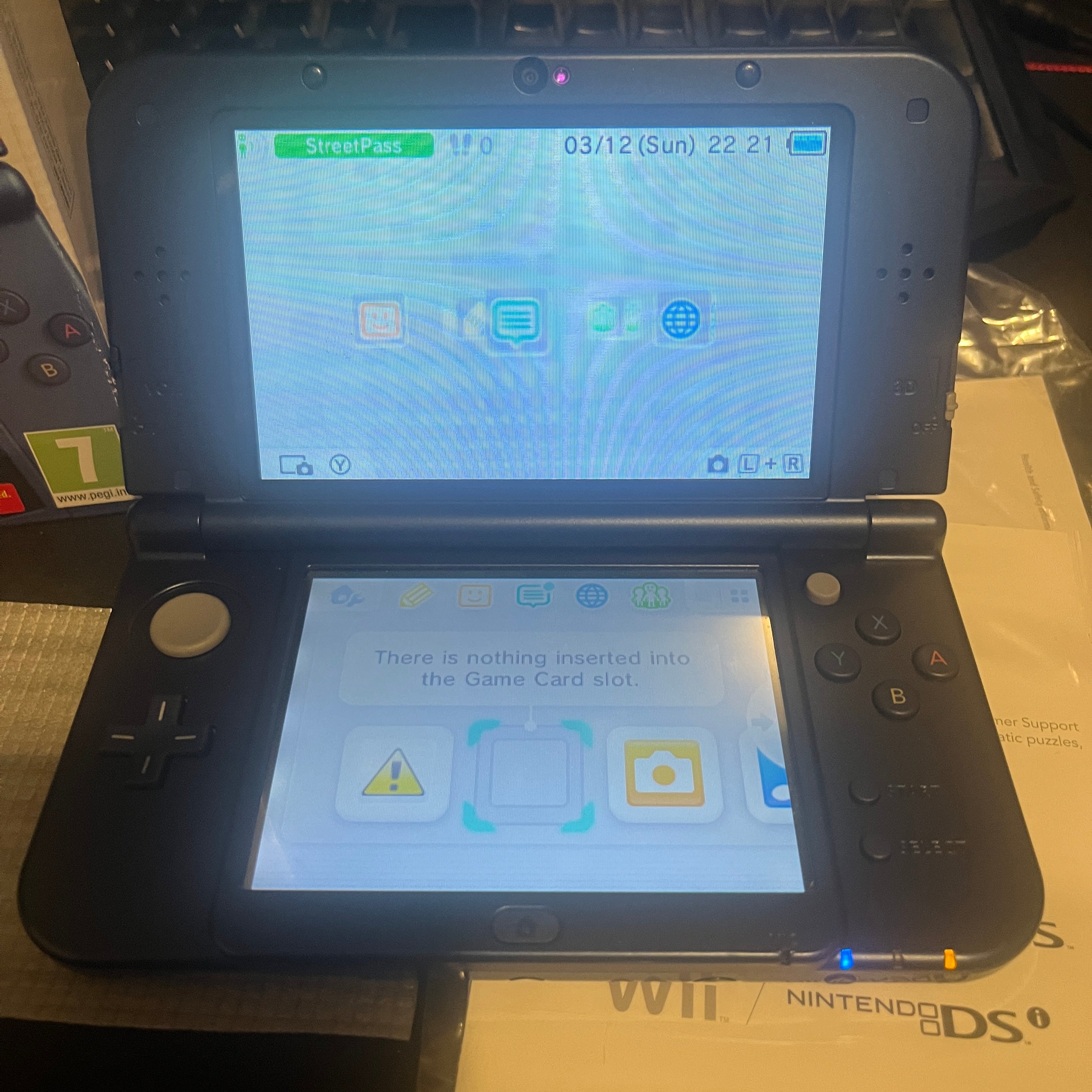 New 3ds xl console metallic blue boxed New 3ds xl console metallic blue boxed